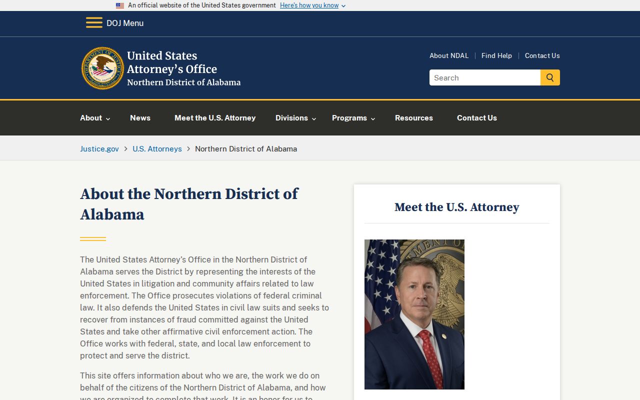 Pickens County federal criminal court records Northern District Alabama